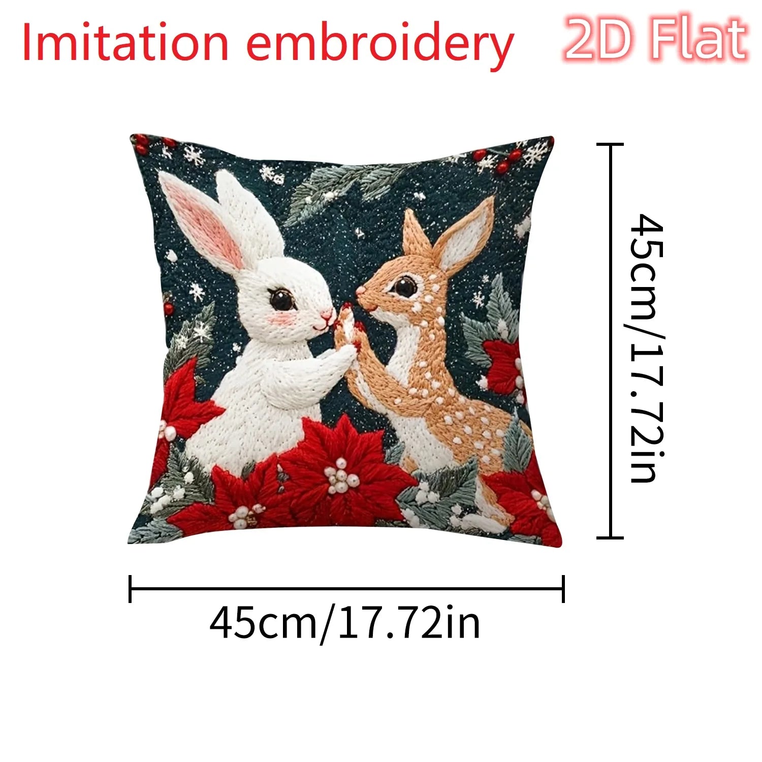 Santa Christmas Pillow Cover