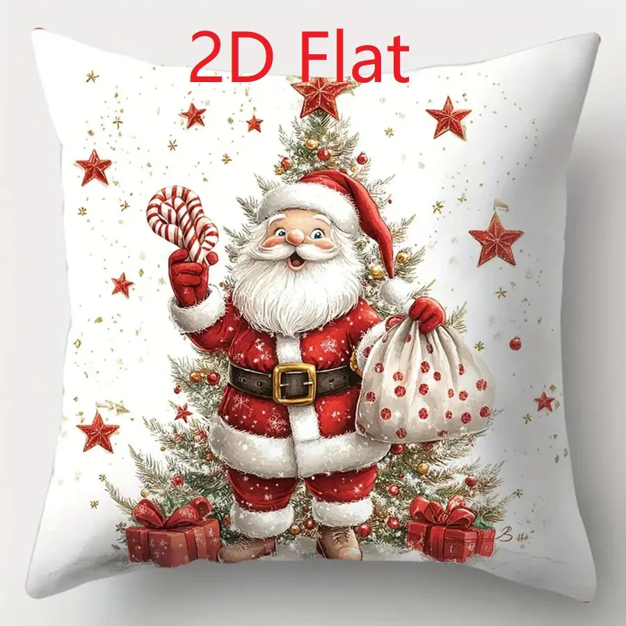 Santa Christmas Pillow Cover