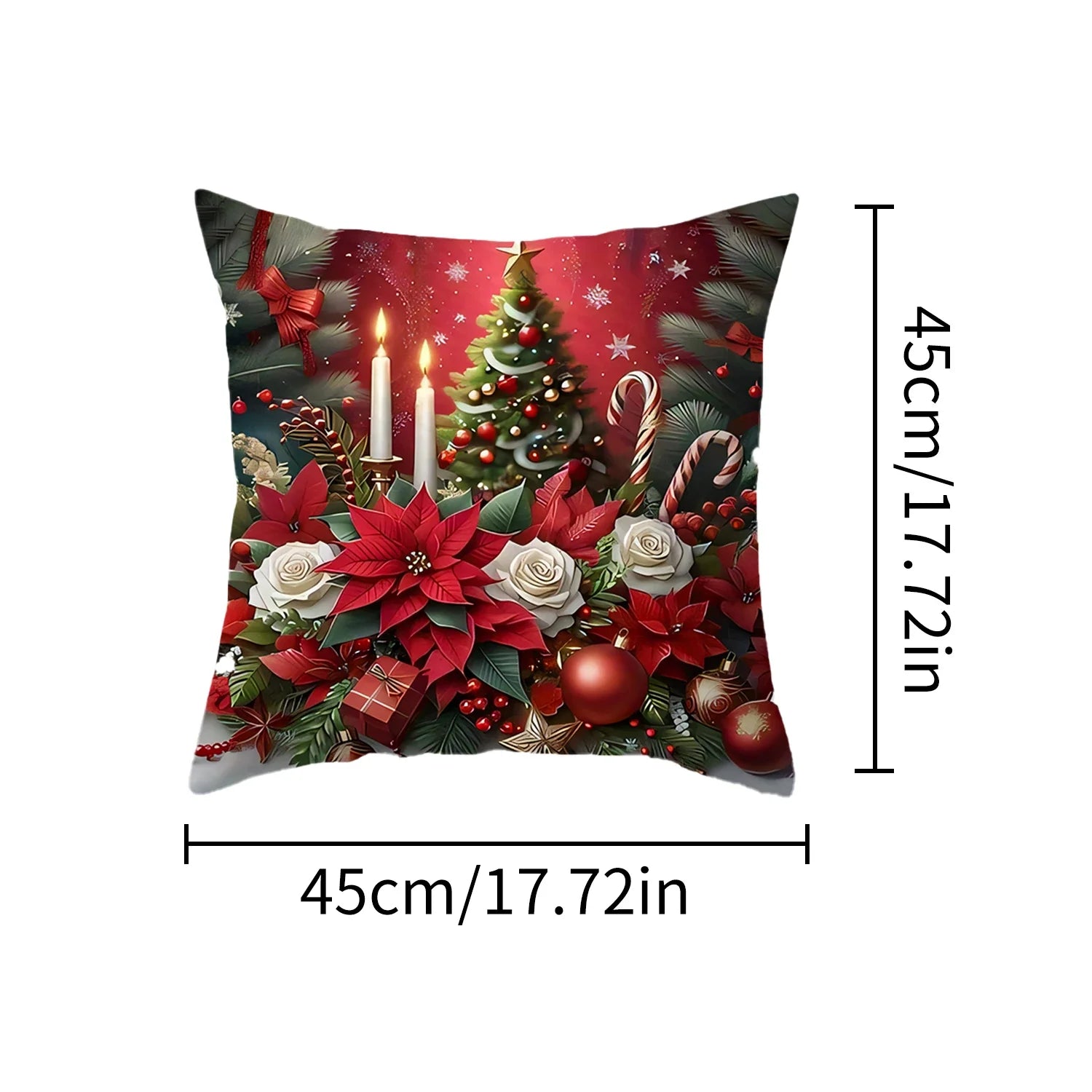 Santa Christmas Pillow Cover