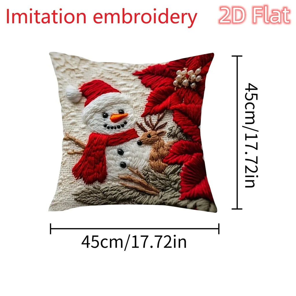 Santa Christmas Pillow Cover