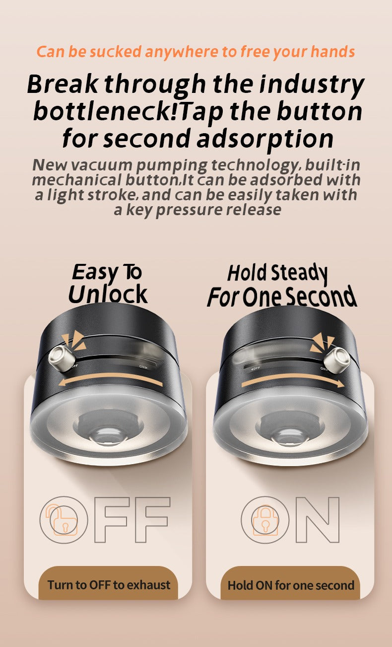 Universal Magnetic Car Phone Holder with Suction Cup